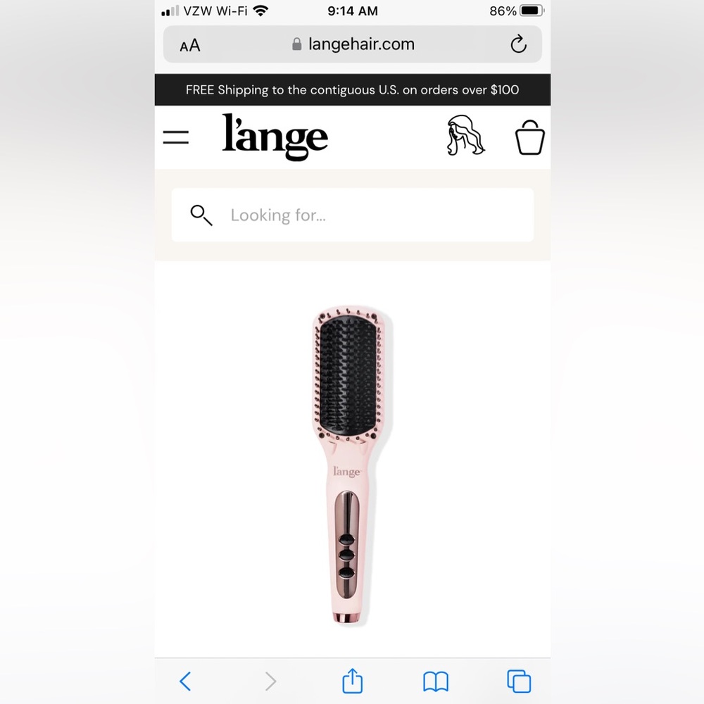 Straightening brush